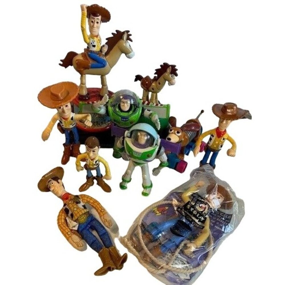Disney Toy Story Figurine Set Buzz Woody Slinky Bullseye & More Collectibles